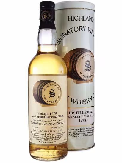Glen Albyn 1978 23 Year Old Signatory #696 43% 70cl