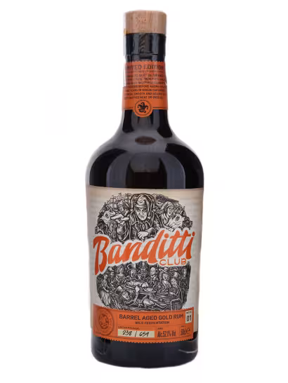 Banditti Club Barrel Aged Golden Rum 52.1% 50cl
