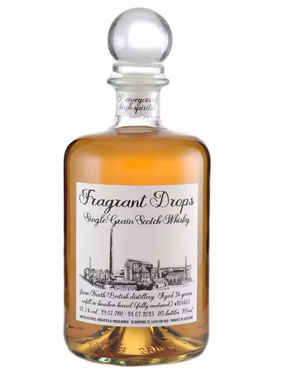 North British 34 Year Old Fragrant Drops Refill Bourbon Barrel #204405 42.5% 70cl