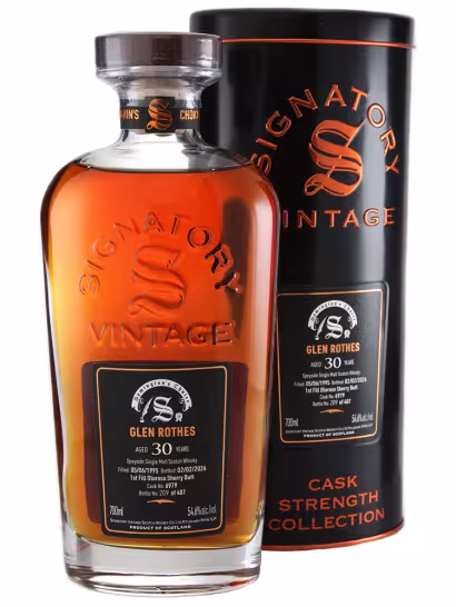 Glenrothes 1995 30 Year Old Symingtons Choice #6979 FF Oloroso Butt 54.6% 70cl