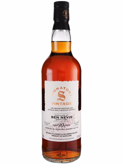 Ben Nevis 2015 10 Year Old Signatory 100 Proof #80 57.1% 70cl