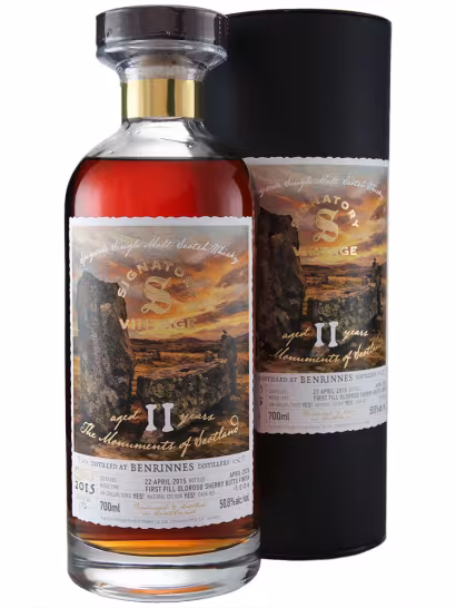 Benrinnes 2015 11 Year Old Signatory The Monuments of Scotland FF Oloroso Finish 50.8%