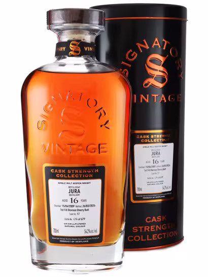Jura 2009 16 Year Old Signatory CS FF Oloroso Butt 70cl