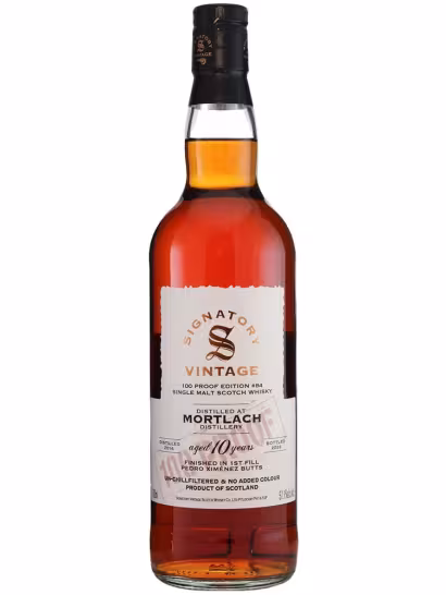 Mortlach 2016 10 Year Old Signatory 100 Proof #84 57.1% 70cl