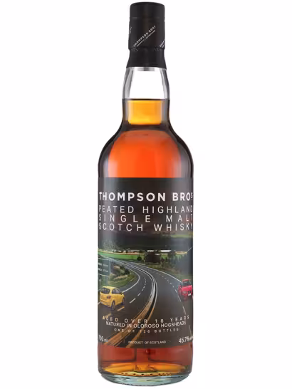 Mystery Peated Highland 18 Year Old Thompson Bros Oloroso HH 45.7% 70cl