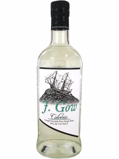 J Gow Culverin Unaged Scottish Pure Single Rum TC 50% 70cl