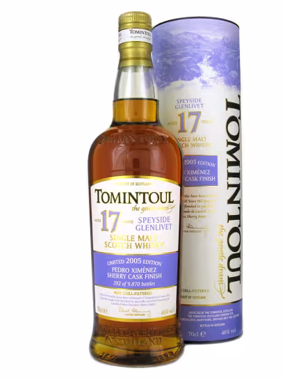 Tomintoul 2005 17 Year Old PX Cask Finish 46% 70cl