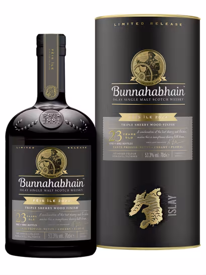 Bunnahabhain 1999 23 Year Old Triple Sherry Finish Feis Ile 2024 53.3% 70cl