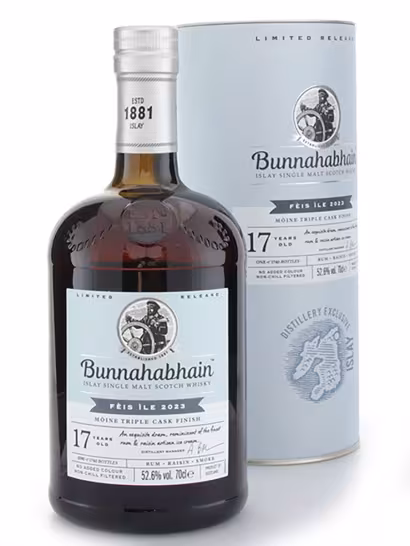 Bunnahabhain 2004 17 Year Old Moine Triple Cask Finish Feis Ile 2023 52.6% 70cl