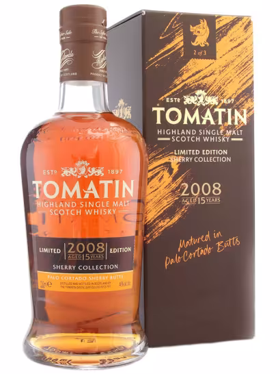 Tomatin 2008 15 Year Old Palo Cortado Cask Sherry Collection 46% 70cl