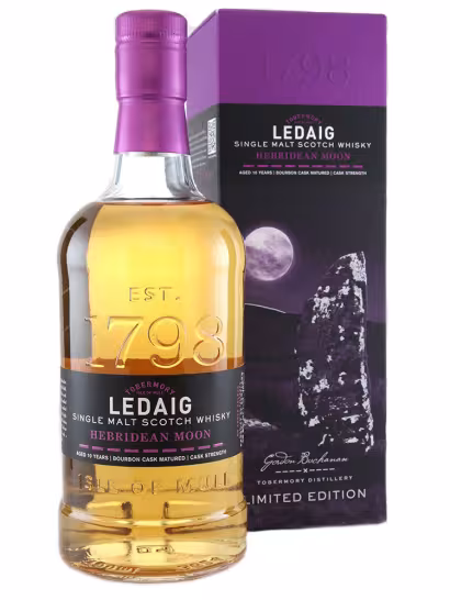 Ledaig 10 Year Old Hebridean Moon Cask Strength 58.8% 70cl