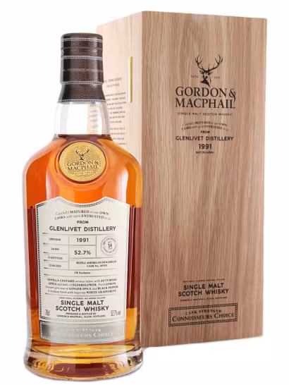 Glenlivet 1991 34 Year Old Connoisseurs Choice #48301 UK Exclusive 52.7% 70cl