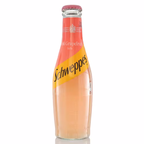 Schweppes Pink Grapefruit Soda Bottles CASE 24x20cl