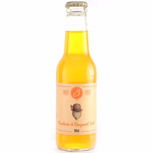 Three Cents Mandarin Bergamot Soda CASE 24x20cl