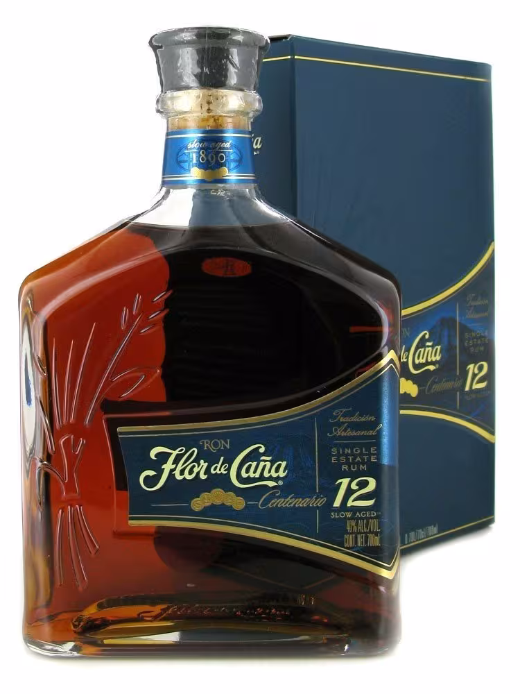 Flor De Cana 12 Year Old Centenario Rum 40% 70cl