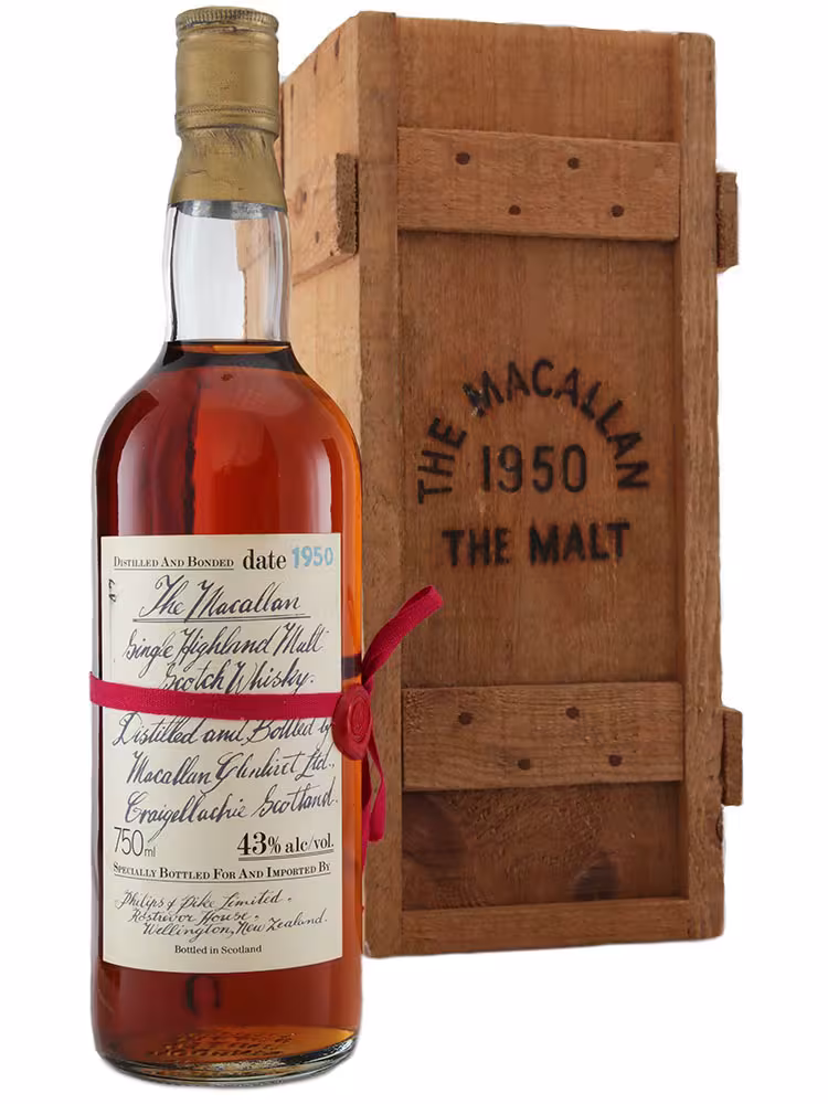 Macallan 1950 Handwritten Phillips and Pike Bt#47 43% 75cl