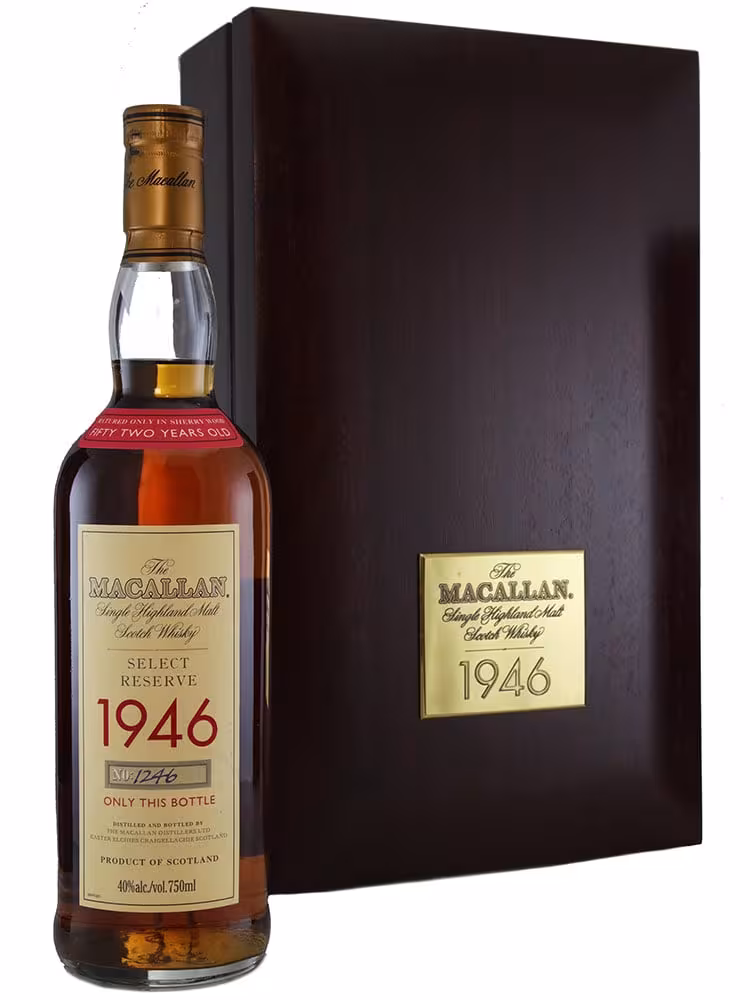 Macallan 1946 52 Year Old Select Reserve with Box 40% 75cl