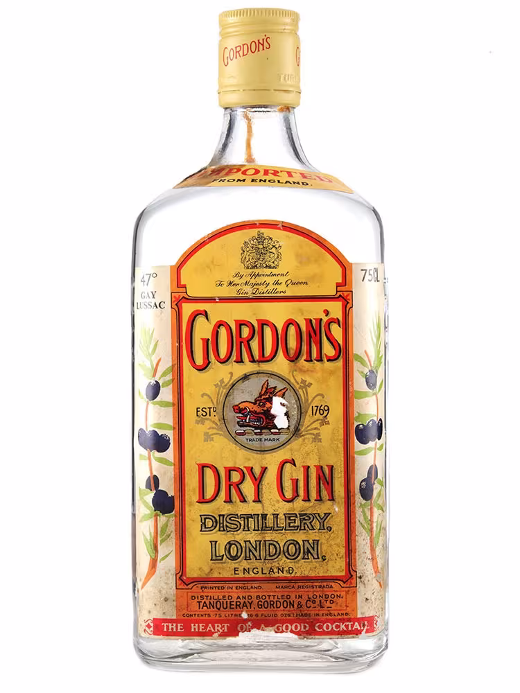 Gordons Dry Gin 1960s 47% 75cl