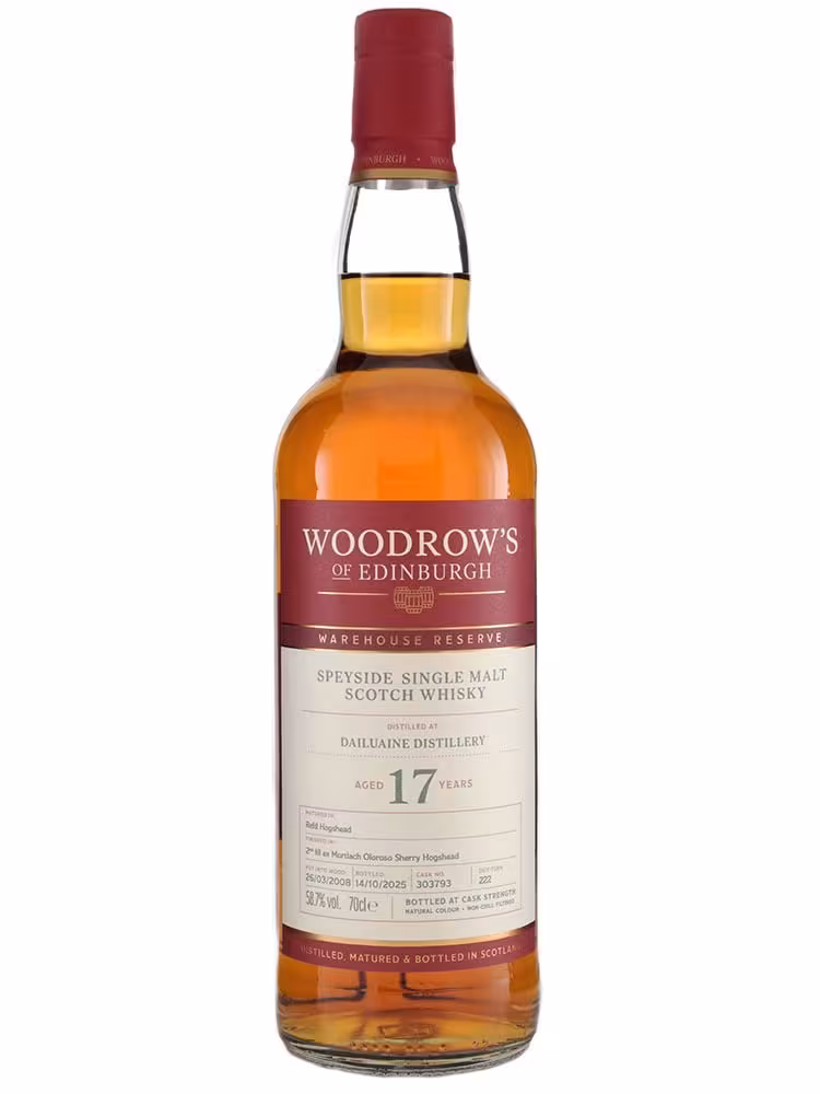 Dailuaine 2008 17 Year Old Ex-Mortlach Oloroso Finish Woodrows of Edinburgh  58.7% 70cl