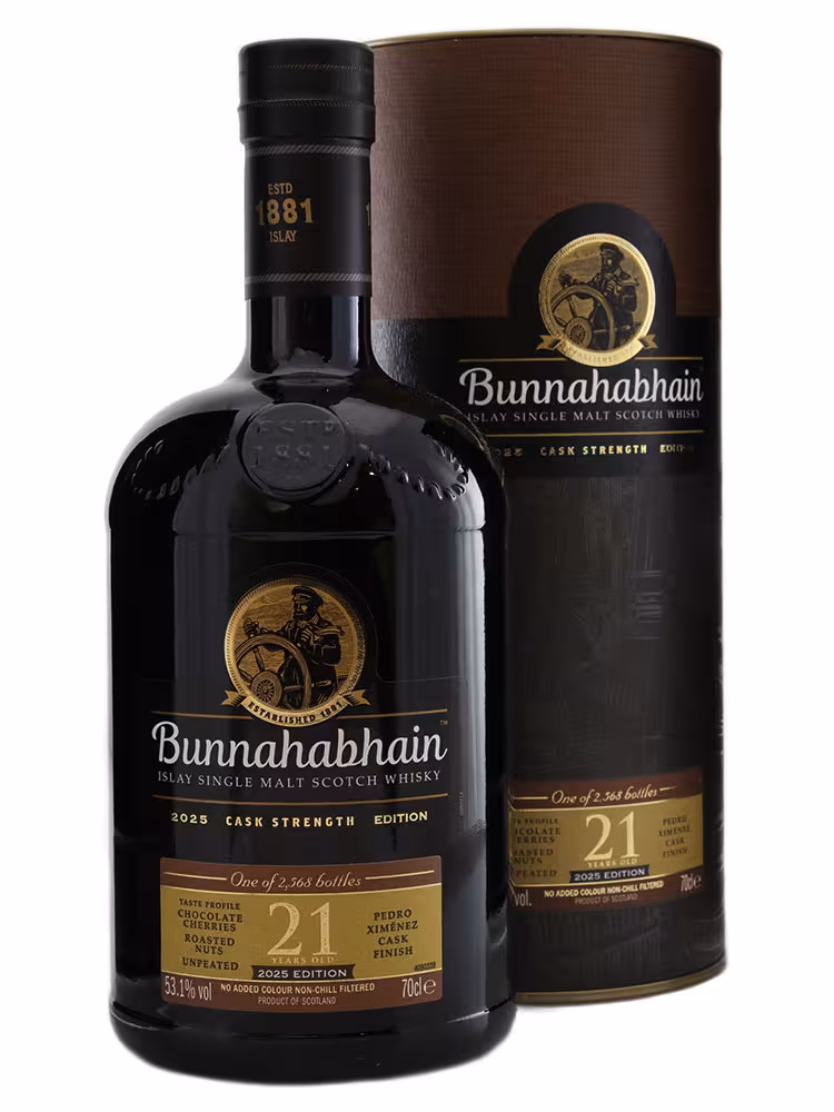 Bunnahabhain 21 Year Old Pedro Ximenez Finish 2025 Cask Strength Release 53.1% 70cl