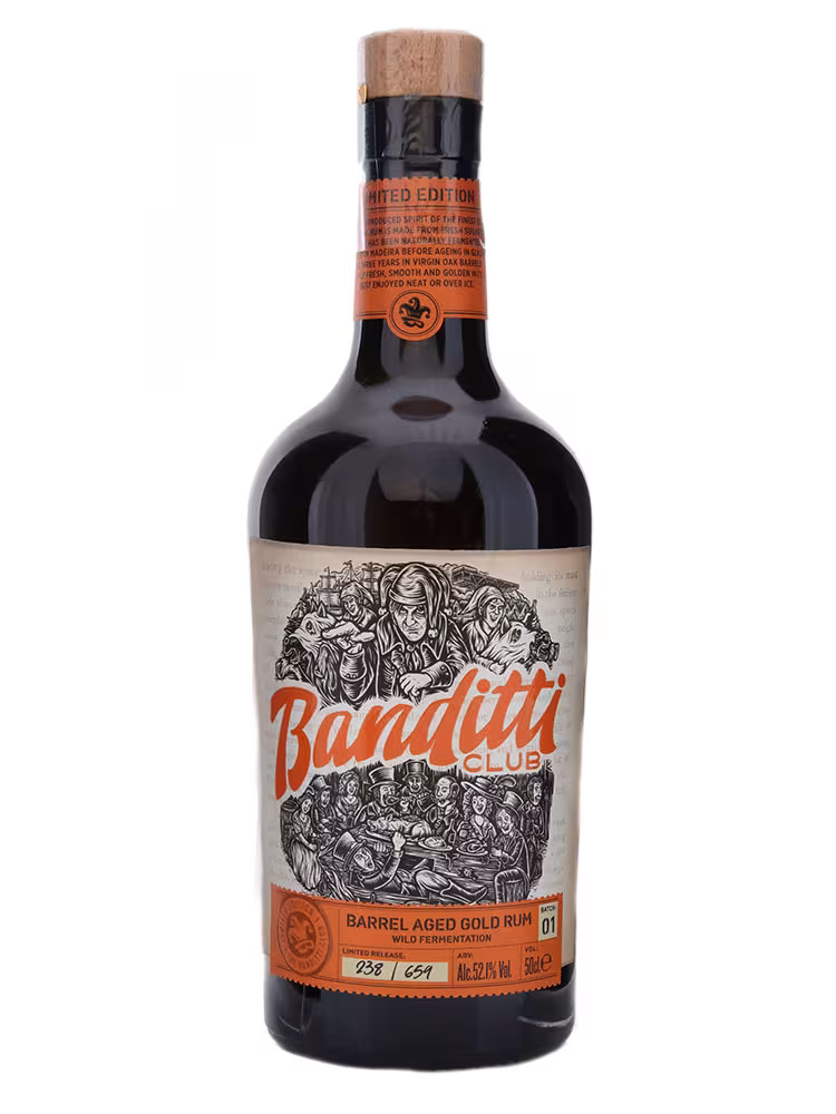 Banditti Club Barrel Aged Golden Rum 52.1% 50cl