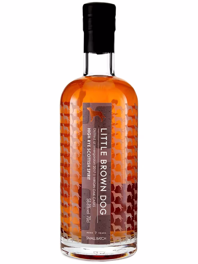 Invergordon 2017 7 Year Old High Rye Scottish Spirit Little Brown Dog 58.8% 70cl