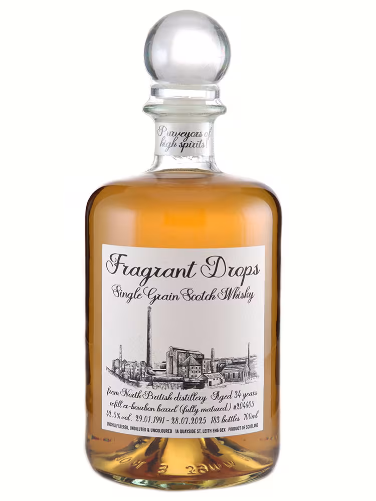 North British 34 Year Old Fragrant Drops Refill Bourbon Barrel #204405 42.5% 70cl