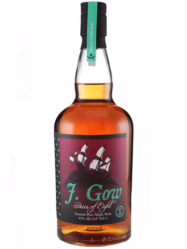 J Gow 8 Year Old Pieces of Eight 43% 70cl