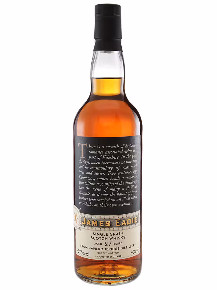 Cameronbridge 27 Year Old James Eadie Distilleries Refill Marsala HHD Finish 52.7% 70cl