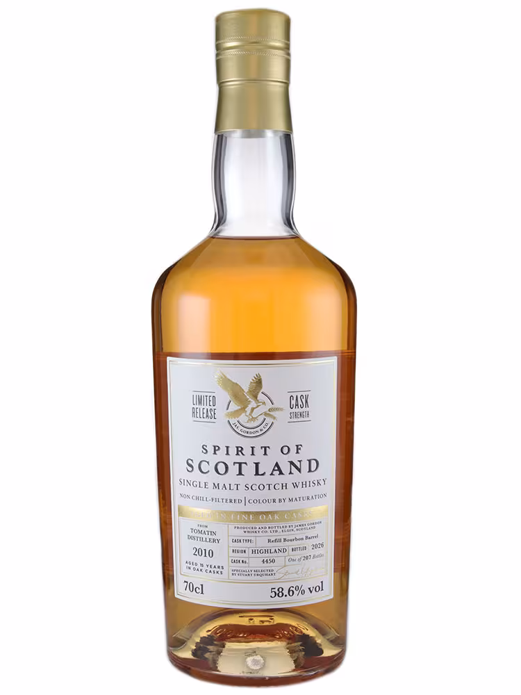 Tomatin 2010 15 Year Old  Spirit of Scotland #4450 58.6% 70cl