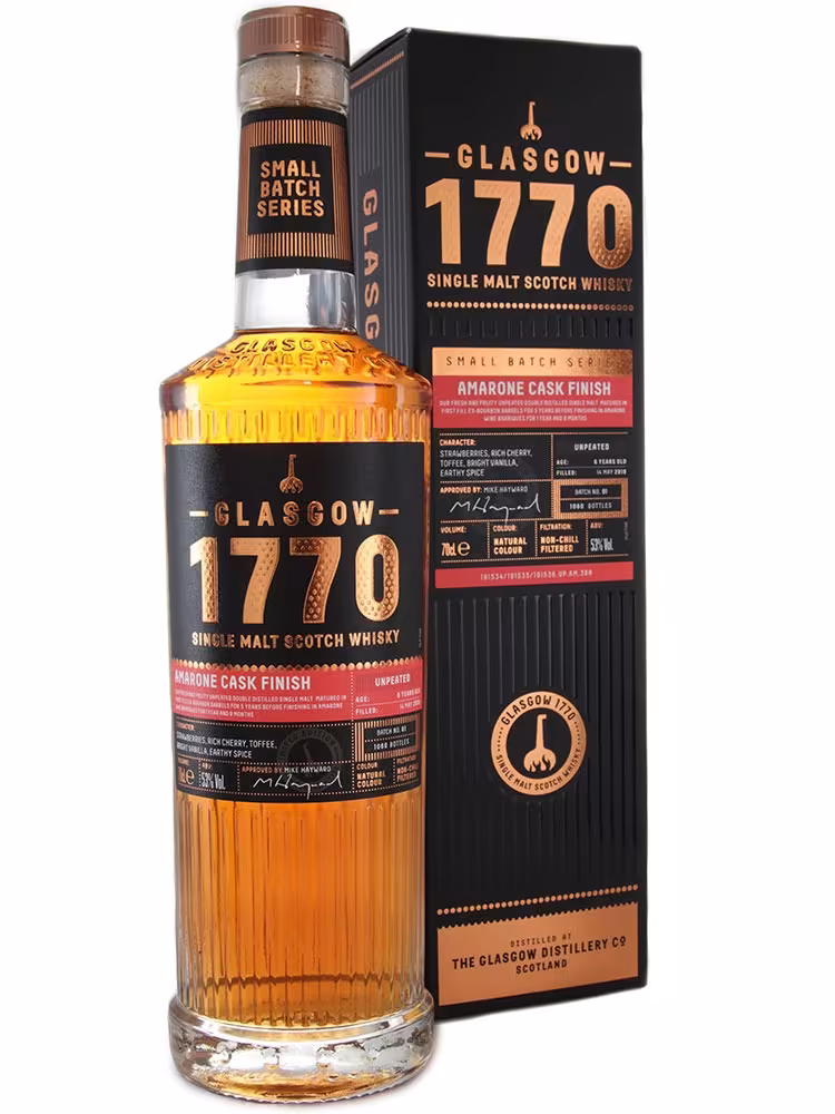 Glasgow 1770 6 Year Old Amarone Cask Finish Unpeated 53% 70cl