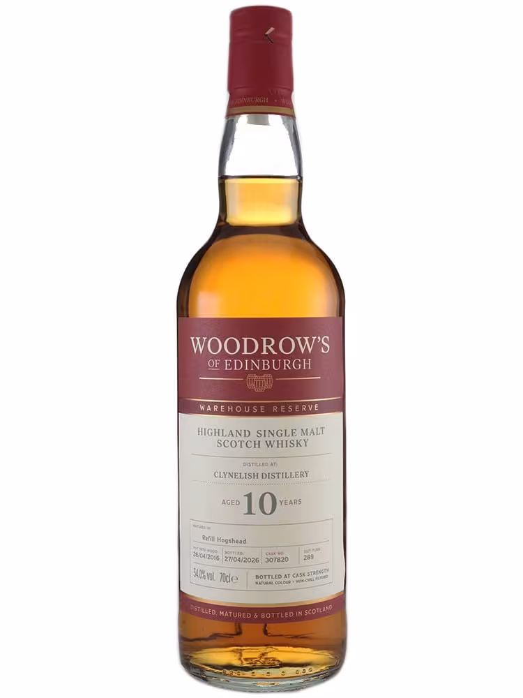 Clynelish 10 Year Old Woodrows of Edinburgh Refill HHD 55.3% 70cl