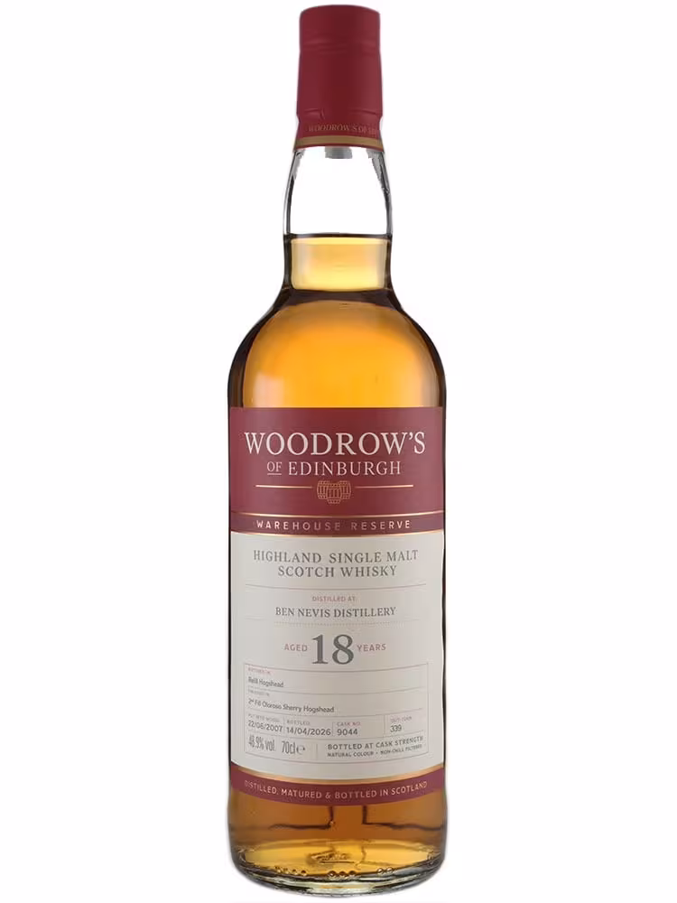 Ben Nevis 2007 18 Year Old Woodrows of Edinburgh 2nd Fill Sherry HHD 48.9% 70cl