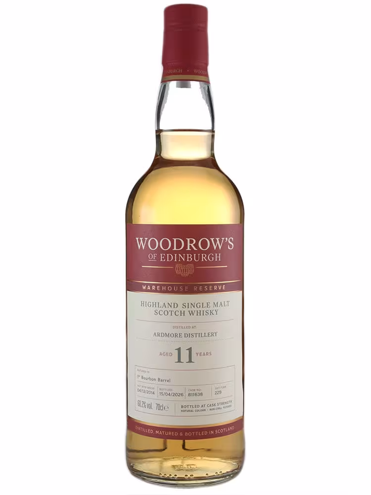 Ardmore 2014 11 Year Old Woodrows of Edinburgh FF Bourbon 60.2% 70cl