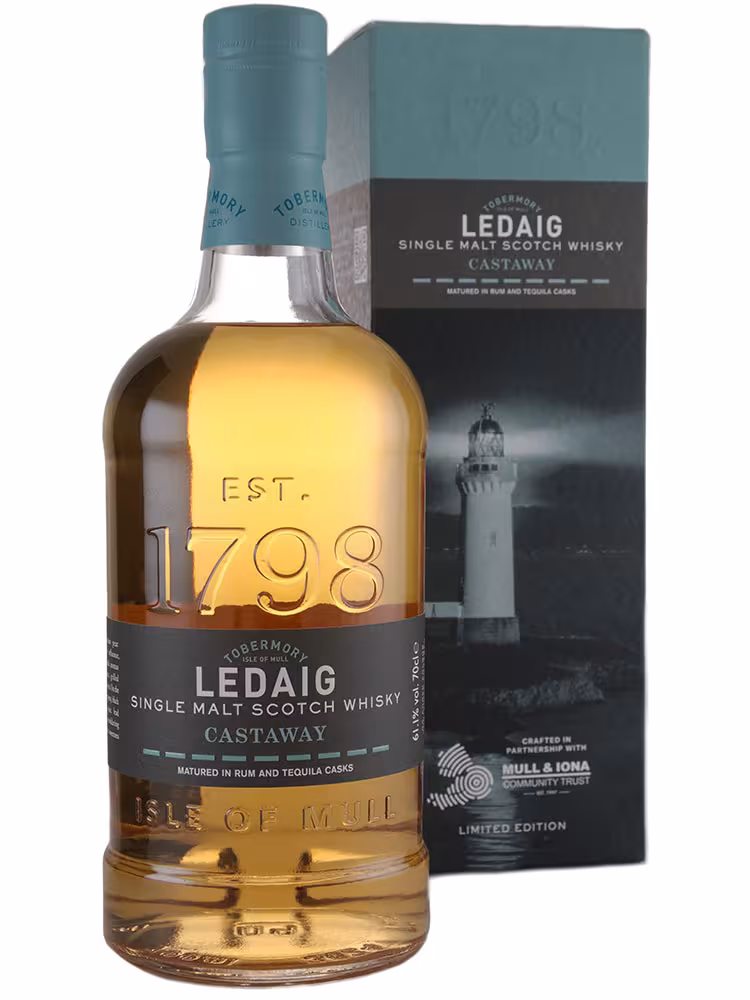 Ledaig Castaway Rum and Tequila Casks Matured 61.6% 70cl