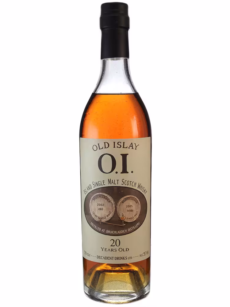 Bruichladdich 2005 20 Year Old Old Islay Decadent Drinks 53% 70cl
