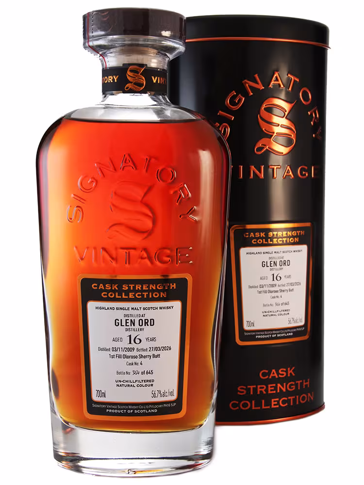Glen Ord 2009 16 Year Old Signatory Cask Strength #4 FF Oloroso Butt 56.7% 70cl