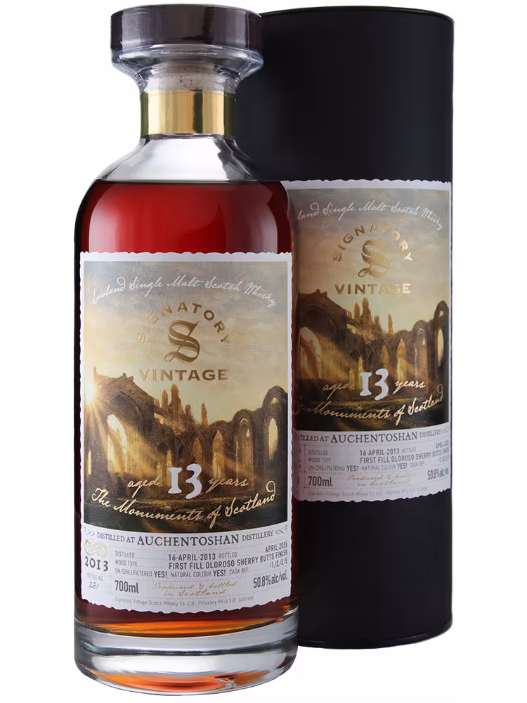 Auchentoshan 2013 13 Year Old Signatory The Monuments of Scotland FF Oloroso Finish 50.8% 70cl