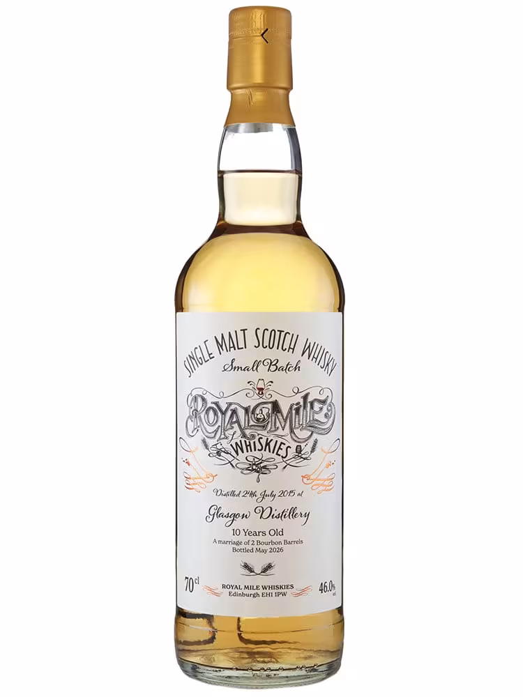 Glasgow 2015 10 Year Old RMW Small Batch 46% 70cl