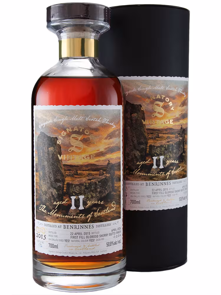 Benrinnes 2015 11 Year Old Signatory The Monuments of Scotland FF Oloroso Finish 50.8%
