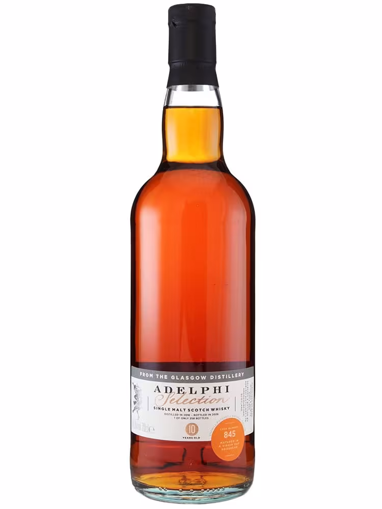 Glasgow 2016 10 Year Old Adelphi Selection Unpeated Virgin Oak Hogshead #845 58.1% 70cl
