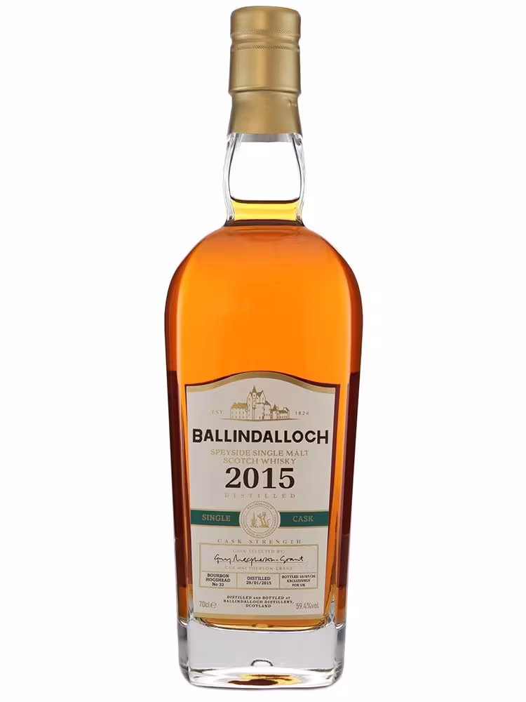 Ballindalloch 2015 Bourbon Single Cask #33 59.4% 70cl