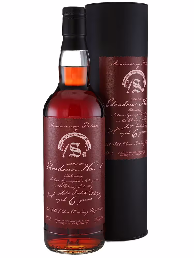 Edradour No 1 6 Year Old Andrews Anniversary FF PX HHDs 57.1% 70cl
