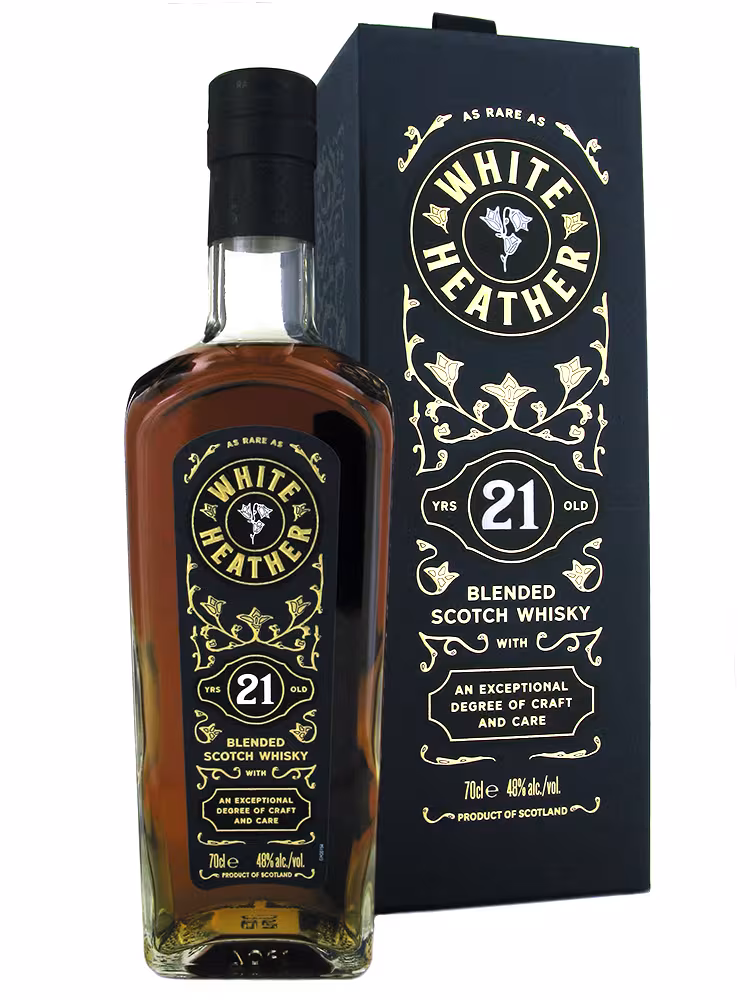 White Heather 21 Year Old Blended Whisky 48% 70cl