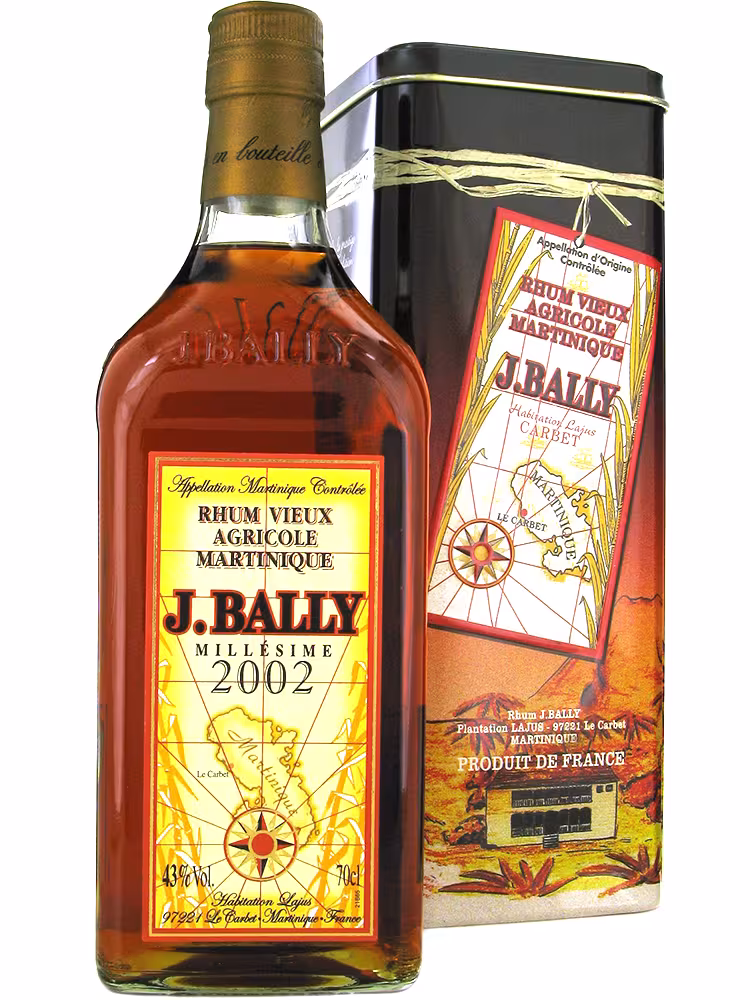 J Bally 2002 Rhum Agricole 43% 70cl