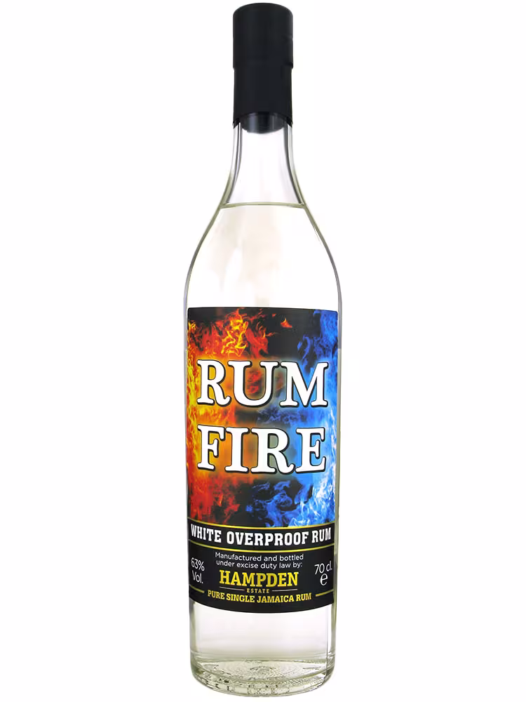 Hampden Estate Rum Fire White Overproof Rum 63% 70cl