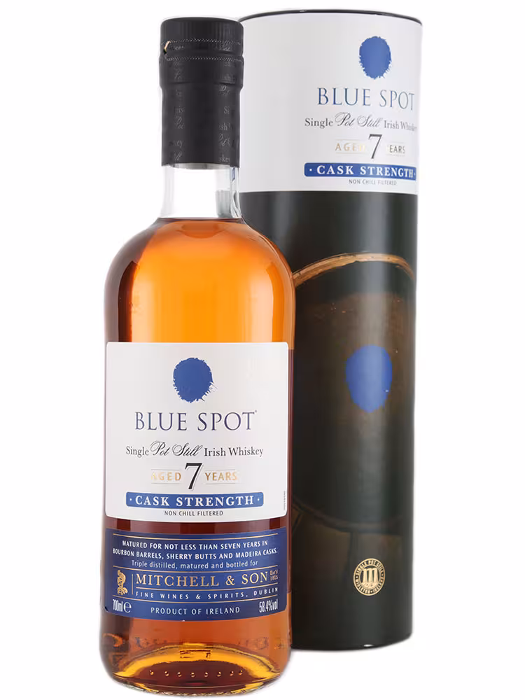Blue Spot 7 Year Old Single Pot Still Irish Whiskey 58.4% 70cl
