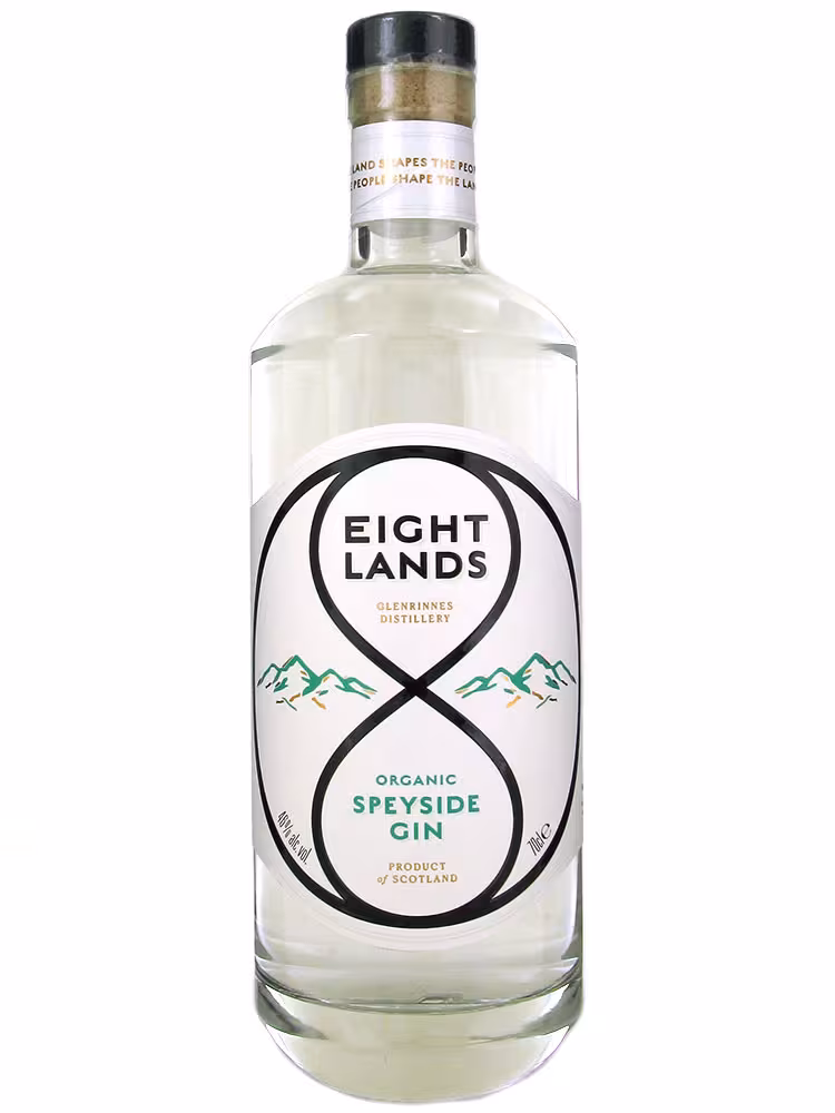 Eight Lands Organic Speyside Gin 46% 70cl