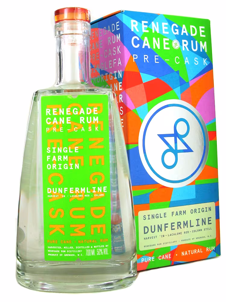 Renegade Cane Rum Pre Cask Dunfermline Column Still 50% 70cl