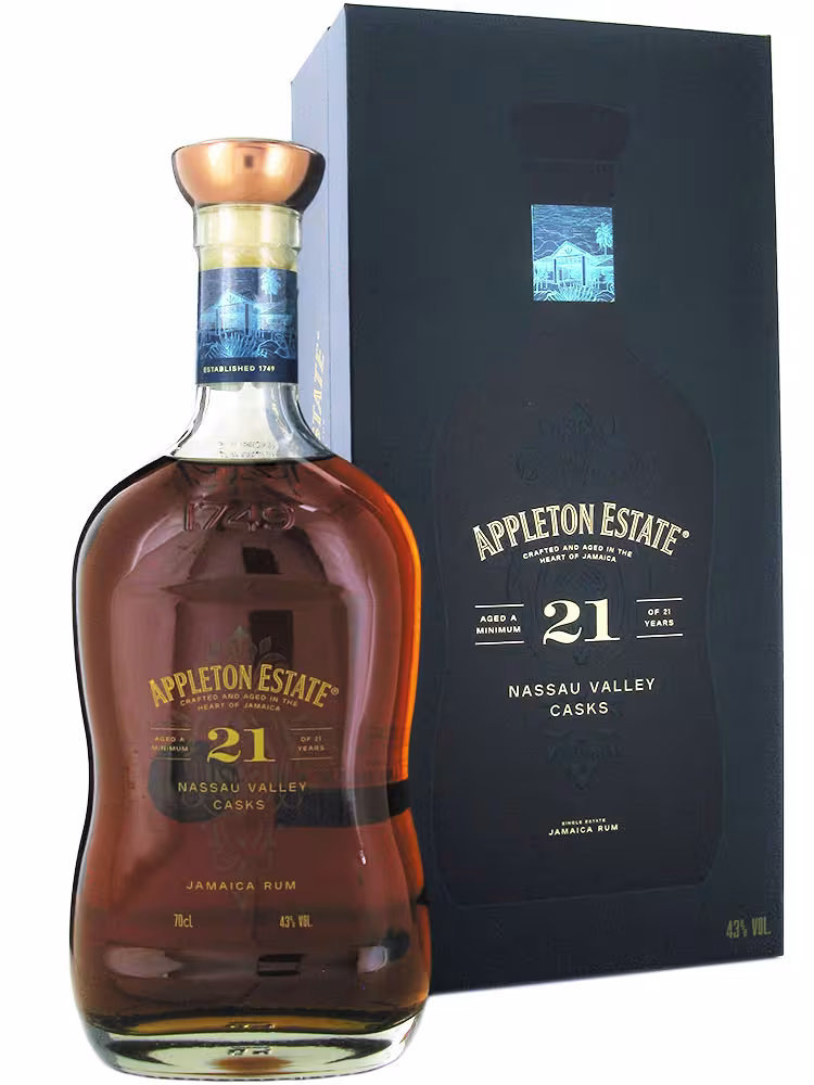 Appleton Estate 21 Year Old Rum Nassau Valley Casks 43% 70cl